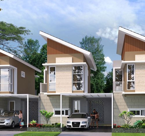 foto tampak rumah tipe Prada perumahan CLUSTER LAVESH KHI