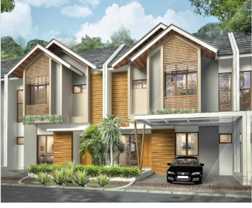 foto tampak rumah tipe ONELLA-2 perumahan CITRA ECOPOLIS RAYA - CLUSTER AURORA