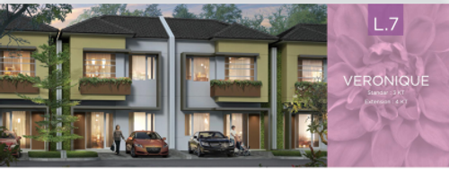 foto tampak rumah tipe VERONIQUE STD perumahan CITRA ECOPOLIS RAYA - CLUSTER BELLE FLEUR