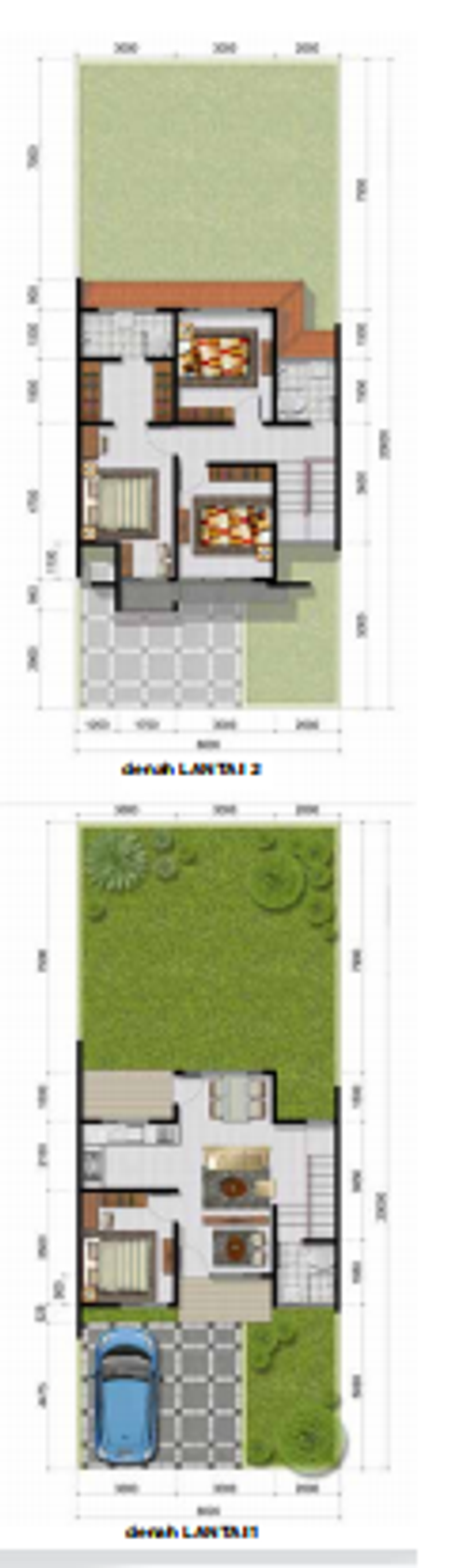 foto denah rumah tipe SALICAIRE perumahan CITRA ECOPOLIS RAYA - CLUSTER BELLE FLEUR