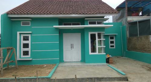 foto tampak rumah tipe 50/90 perumahan Graha Citra Mas Tanjungsari
