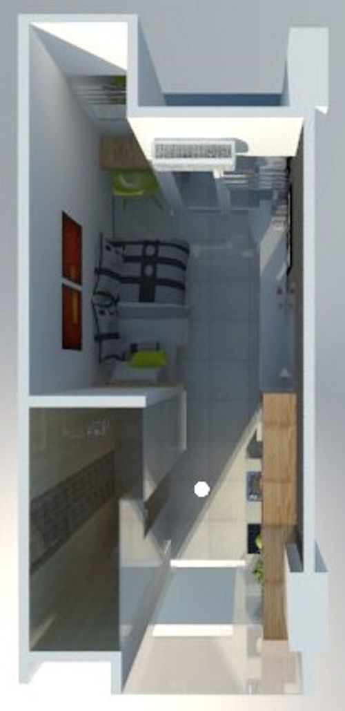 foto denah rumah tipe Studio Compact perumahan KALIANA APARTMENT TOWER ASTER