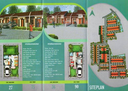 foto denah rumah tipe 36/96 perumahan GRIA JAKARTA 2