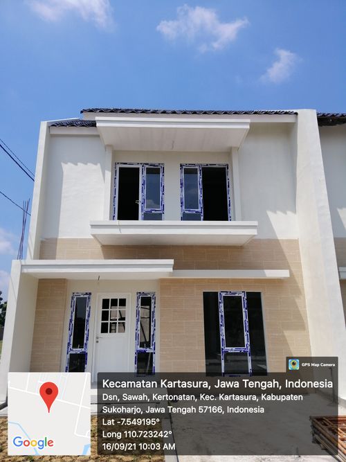 foto tampak rumah tipe CECILIA perumahan PERMATA PARKVIEW