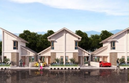 foto tampak rumah tipe T. 65/88 perumahan GRAND PURWADADI RESIDENCE