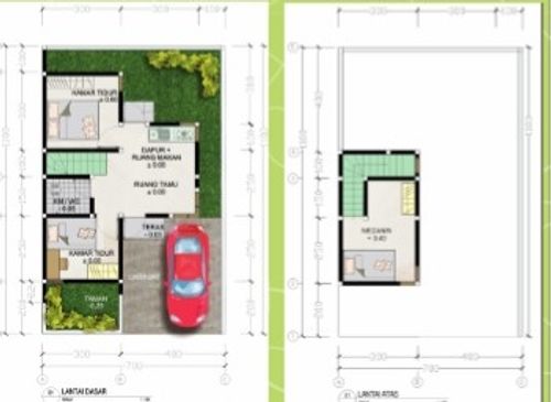 foto denah rumah tipe T. 65/88 perumahan GRAND PURWADADI RESIDENCE