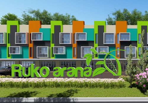 foto tampak rumah tipe Ruko Arana perumahan IX.3-03 RUKO ARANA KHI