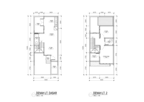 foto denah rumah tipe Crescent perumahan Alana Garden
