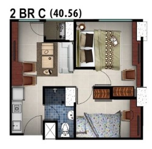 foto tampak rumah tipe 2 Bedroom C perumahan Grand Dhika City Lifestyle Jatiwarna