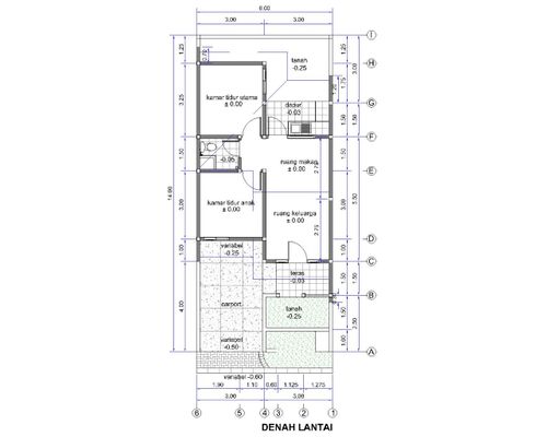 foto denah rumah tipe 50/84 perumahan ALAMANDA ESTATE Cluster TULIP