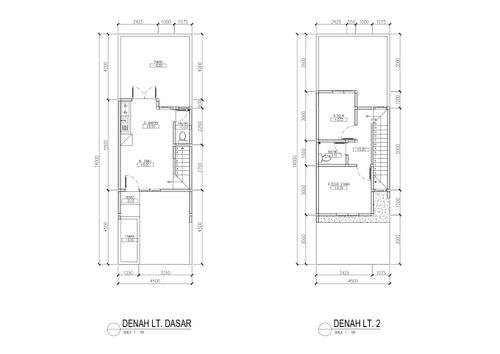 foto denah rumah tipe Cenna perumahan Alana Garden