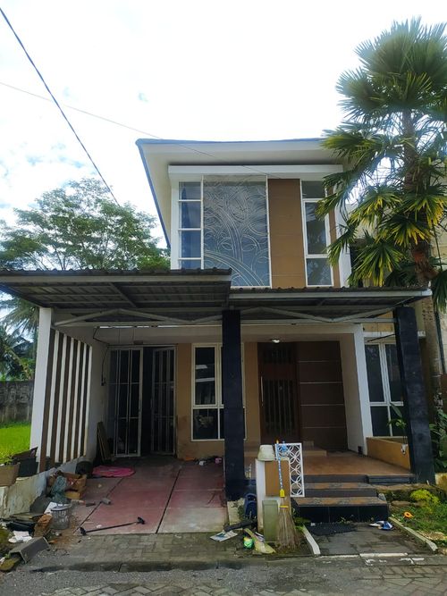 foto tampak rumah tipe 75/130 perumahan CEMPAKA RESIDENCE MAGELANG