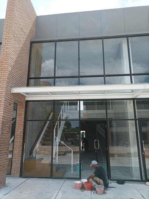 foto tampak rumah tipe Mezzanine Standard perumahan Kota Baru Srivijaya