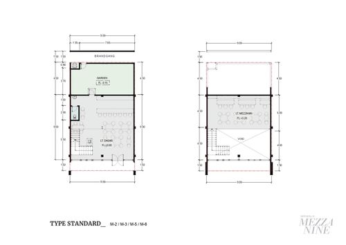 foto denah rumah tipe Mezzanine Standard perumahan Kota Baru Srivijaya
