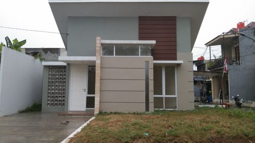 foto tampak rumah tipe Dolomite/25 perumahan Duta Indah Residence - Rukan Emerald