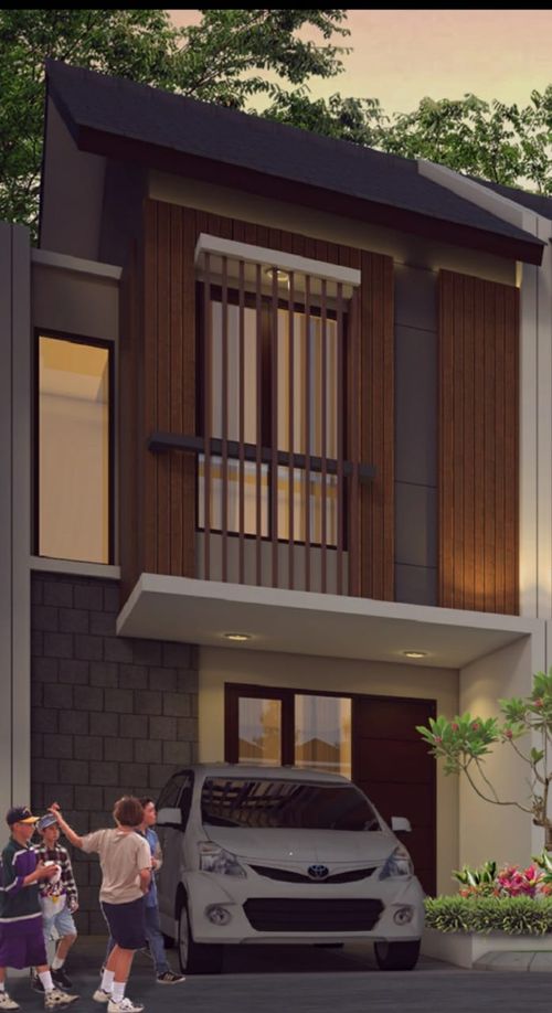 foto tampak rumah tipe Feliz perumahan The Patio Residence
