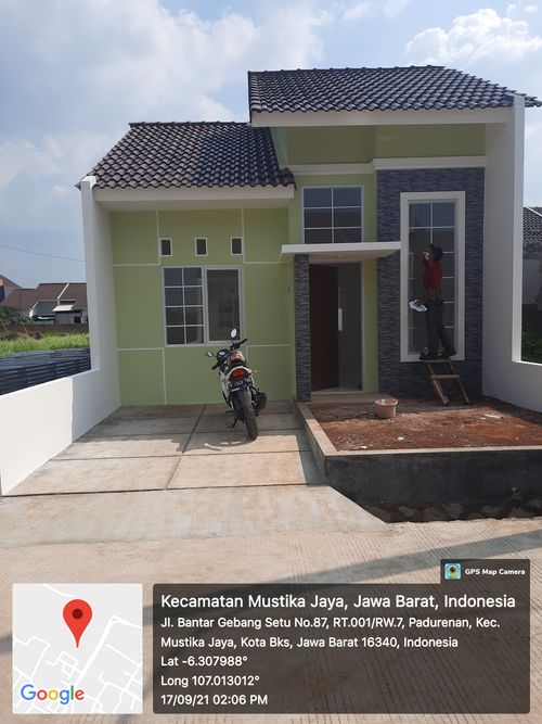 foto tampak rumah tipe 38/72 BLOK C perumahan Permata Legenda 3