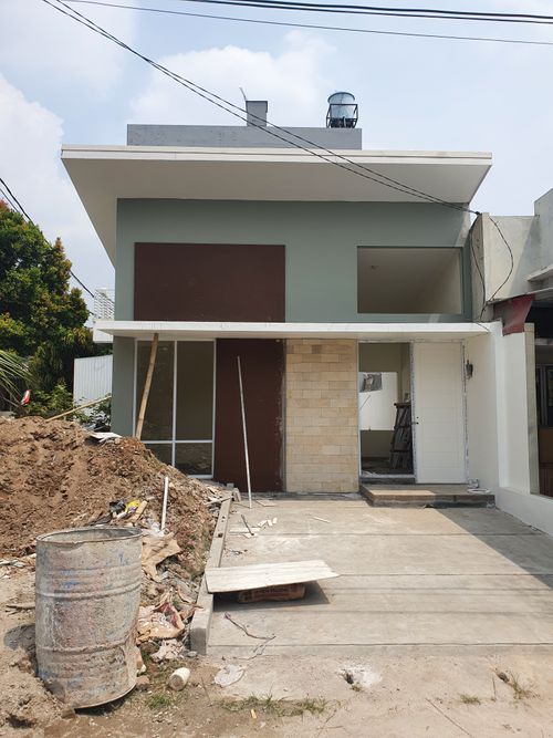 foto tampak rumah tipe Dolomite/30 perumahan Duta Indah Residence - Rukan Emerald