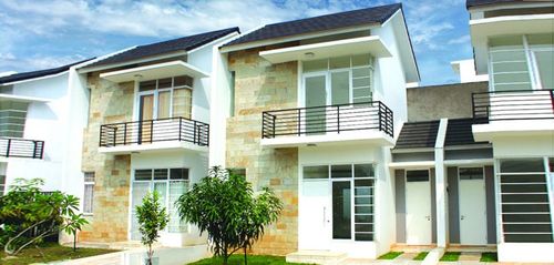 foto tampak rumah tipe NBD-0016 perumahan SERPONG NATURA CITY