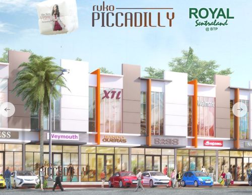 foto tampak rumah tipe 100/69 perumahan Royal Sentraland