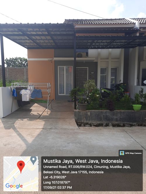 foto tampak rumah tipe 38/91 perumahan DUKUH ZAMRUD
