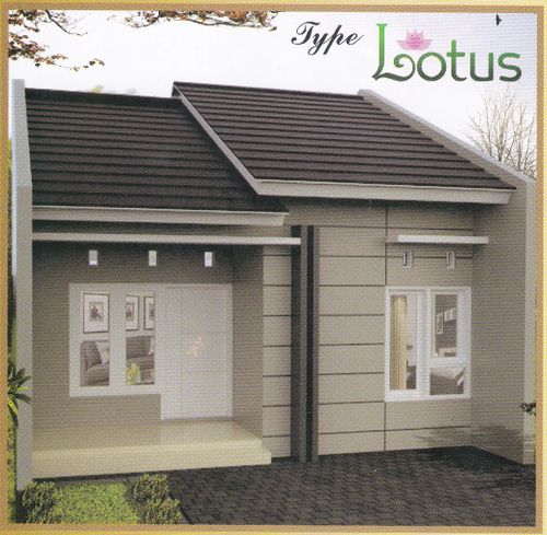 foto tampak rumah tipe 36 Lotus A perumahan GRIYA SATRIA BUKIT NIRWANA