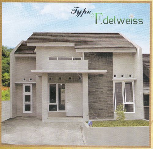 foto tampak rumah tipe 40 Edelweiss A perumahan GRIYA SATRIA BUKIT NIRWANA