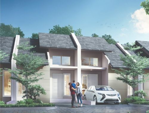 foto tampak rumah tipe 30/75 F2-- perumahan PERMATA SUKODONO RAYA