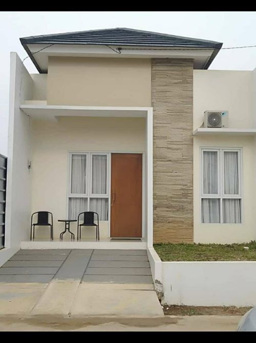 foto tampak rumah tipe 36/80 perumahan CIRUAS LAND
