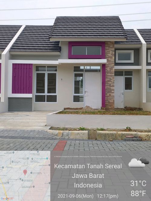 foto contoh rumah perumahan Bukit Cimanggu City cluster sherwood
