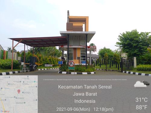 foto gerbang perumahan Bukit Cimanggu City cluster sherwood