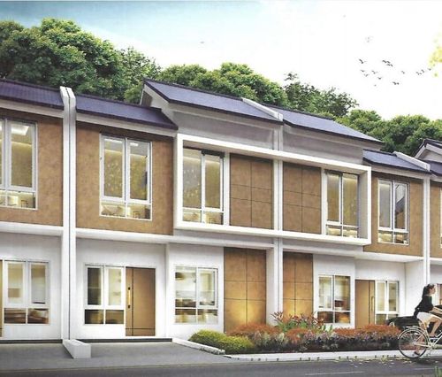 foto tampak rumah tipe Bougenville 48/84 Badan perumahan Cendana Residence
