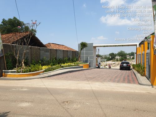 foto gerbang perumahan GRAND NATURA HILL