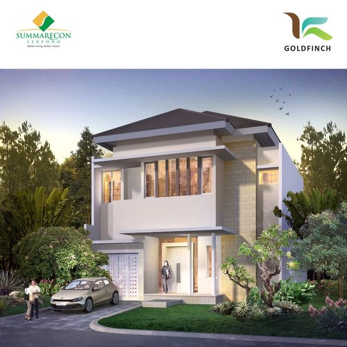 foto tampak rumah tipe K Standar perumahan Cluster Goldfinch