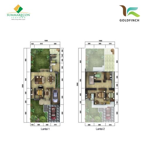 foto denah rumah tipe K Standar perumahan Cluster Goldfinch