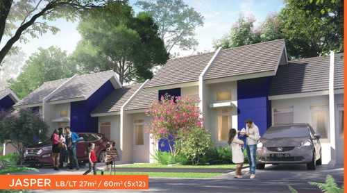foto tampak rumah tipe JASPER perumahan CITRA RAYA - CLUSTER BIZLINK R & O