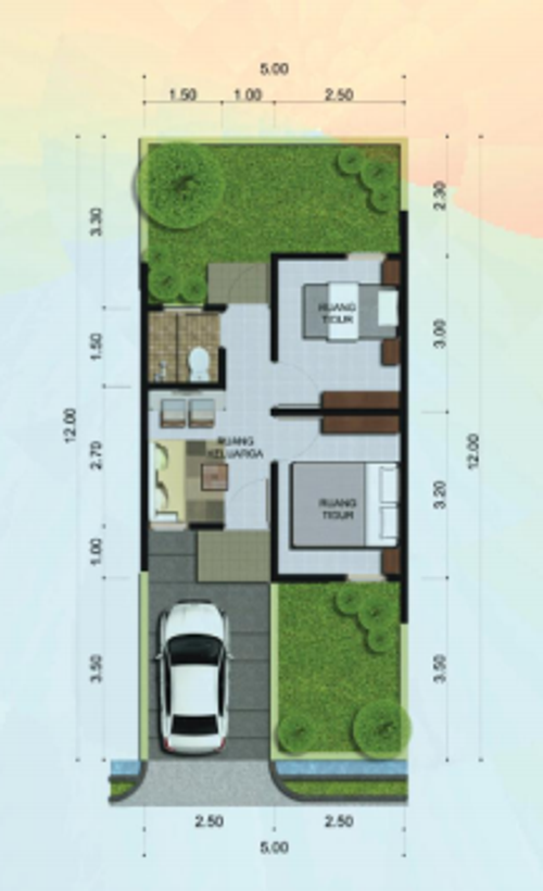 foto denah rumah tipe JASPER perumahan CITRA RAYA - CLUSTER BIZLINK R & O