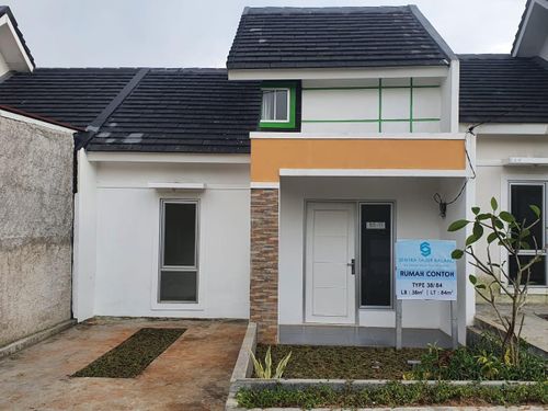 foto tampak rumah tipe 38/90 perumahan Sentra Tajur Halang