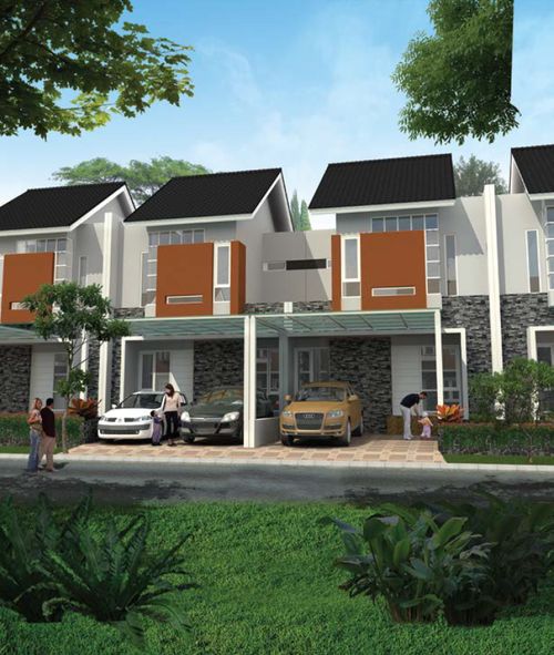 foto tampak rumah tipe VARDHANA perumahan SA2.19-01 CLUSTER VASANA KHI