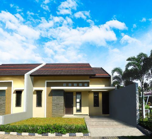 foto tampak rumah tipe Camry perumahan GRAND SHARON RESIDENCE tahap 1 dan 2
