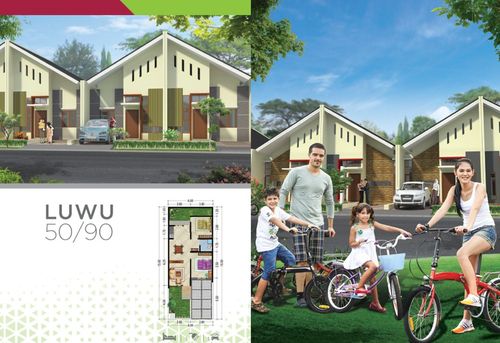 foto tampak rumah tipe Luwu perumahan SA12.6-01 CLUSTER DAMAR KHI