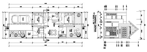foto denah rumah tipe Sakura 3 perumahan GRHA TAMAN PELANGI 2 CLUSTER OSAKA