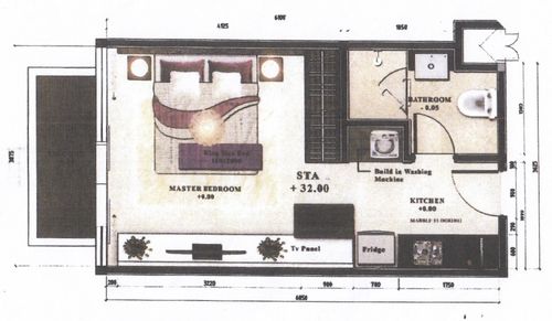 foto denah rumah tipe STA perumahan Capitol Suites