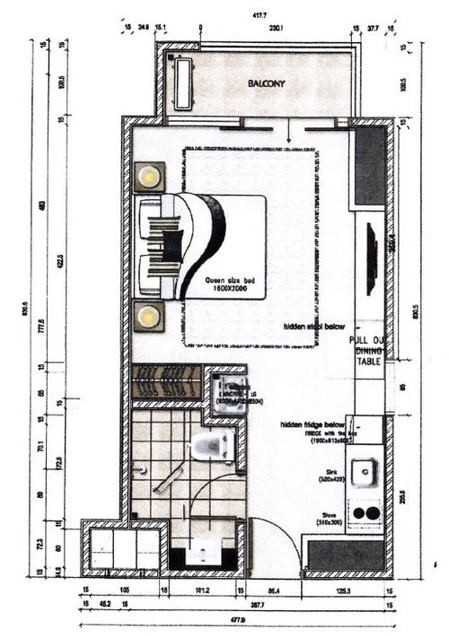 foto denah rumah tipe STC perumahan Capitol Suites