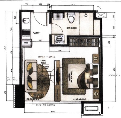 foto denah rumah tipe STD perumahan Capitol Suites