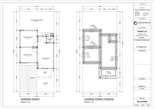 foto denah rumah tipe 36/84 perumahan BUKIT PANORAMA TUNGGUL WULUNG