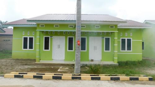 foto tampak rumah tipe 36 perumahan Pesona Parsaoran Residence