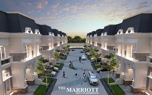 foto tampak rumah tipe VILLA perumahan The Marriott Private Residence