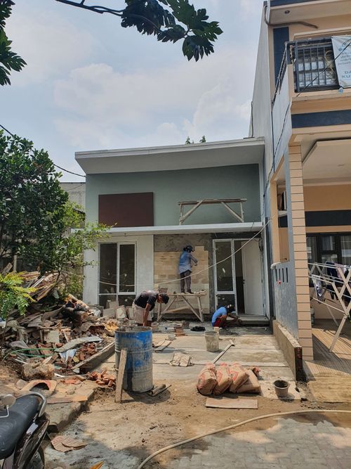 foto tampak rumah tipe Dolimite/25 perumahan Duta Indah Residence 3