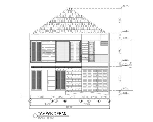 foto tampak rumah tipe Oliander 180/180 perumahan Kahuripan Terrace